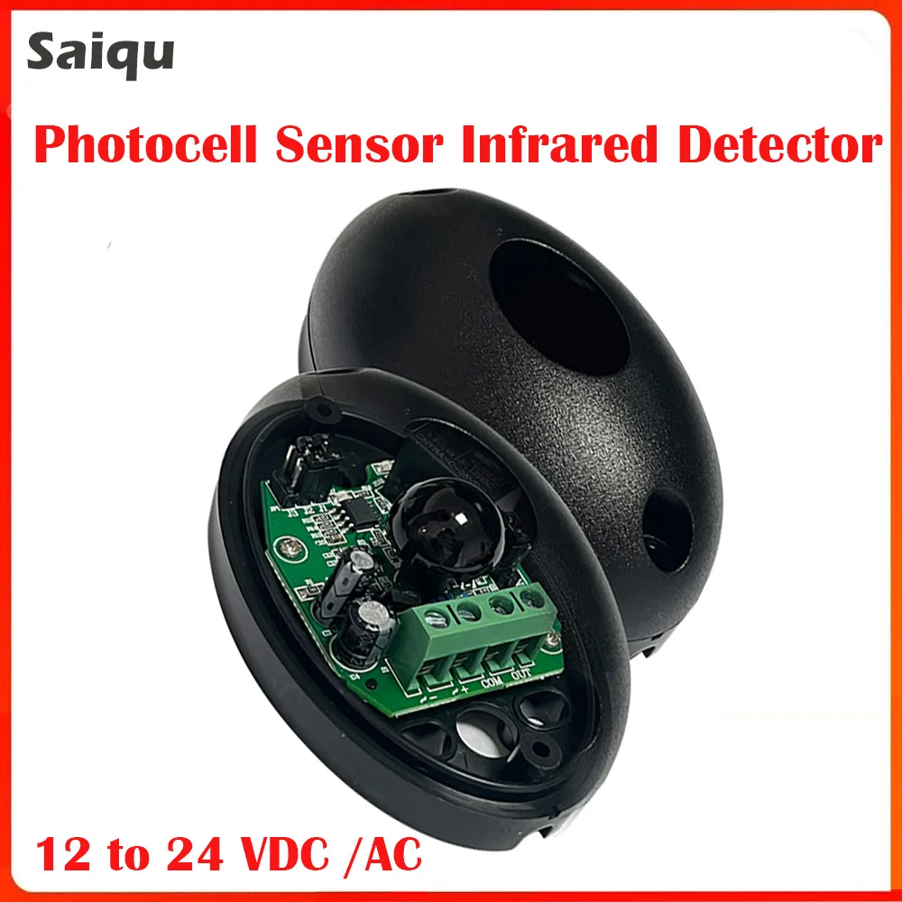 12 24VDC/AC Infrared Safety Beam Sonser Photocells Automatic Security Protection Alarm Infrared Photocell