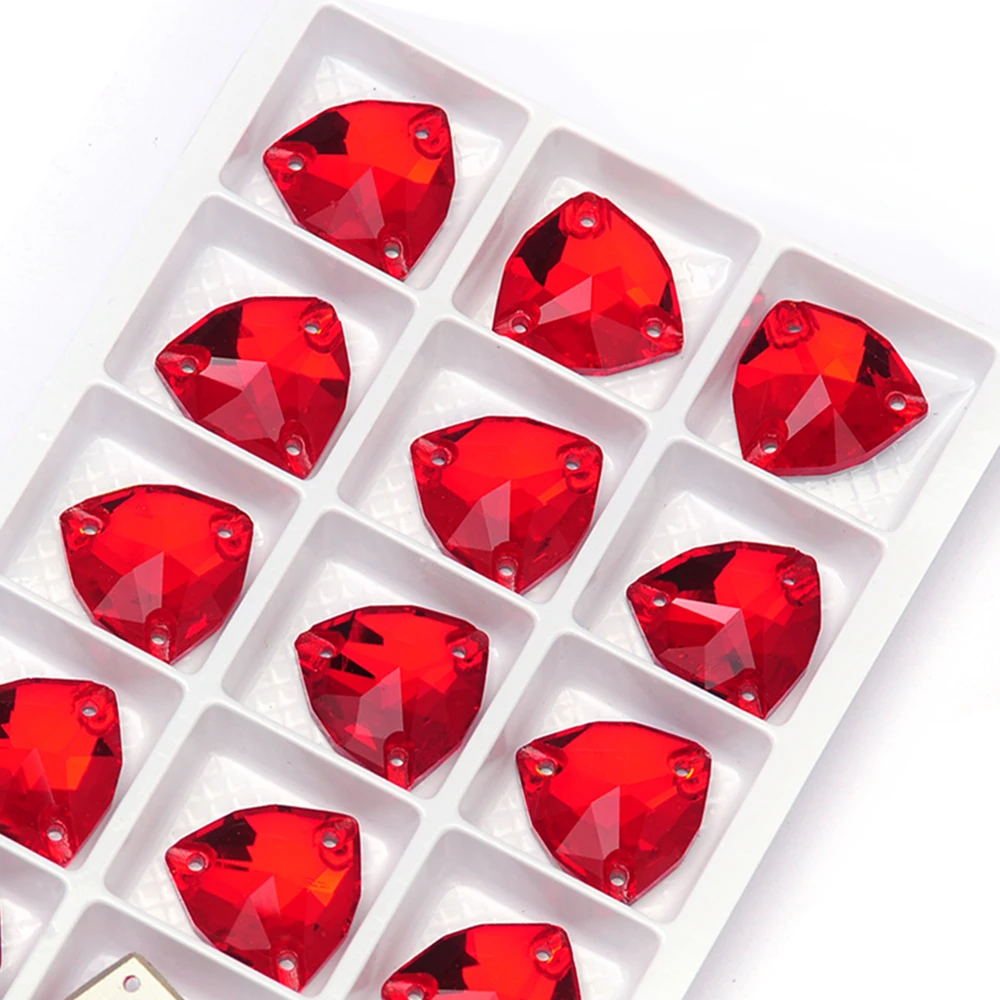Hellrote K9-Glas-Diamantperlen DIY Näh-Kristallsteine Flache Strasssteine zum Aufnähen für Kleider, Kleidungsstücke, Taschen – Detail 15