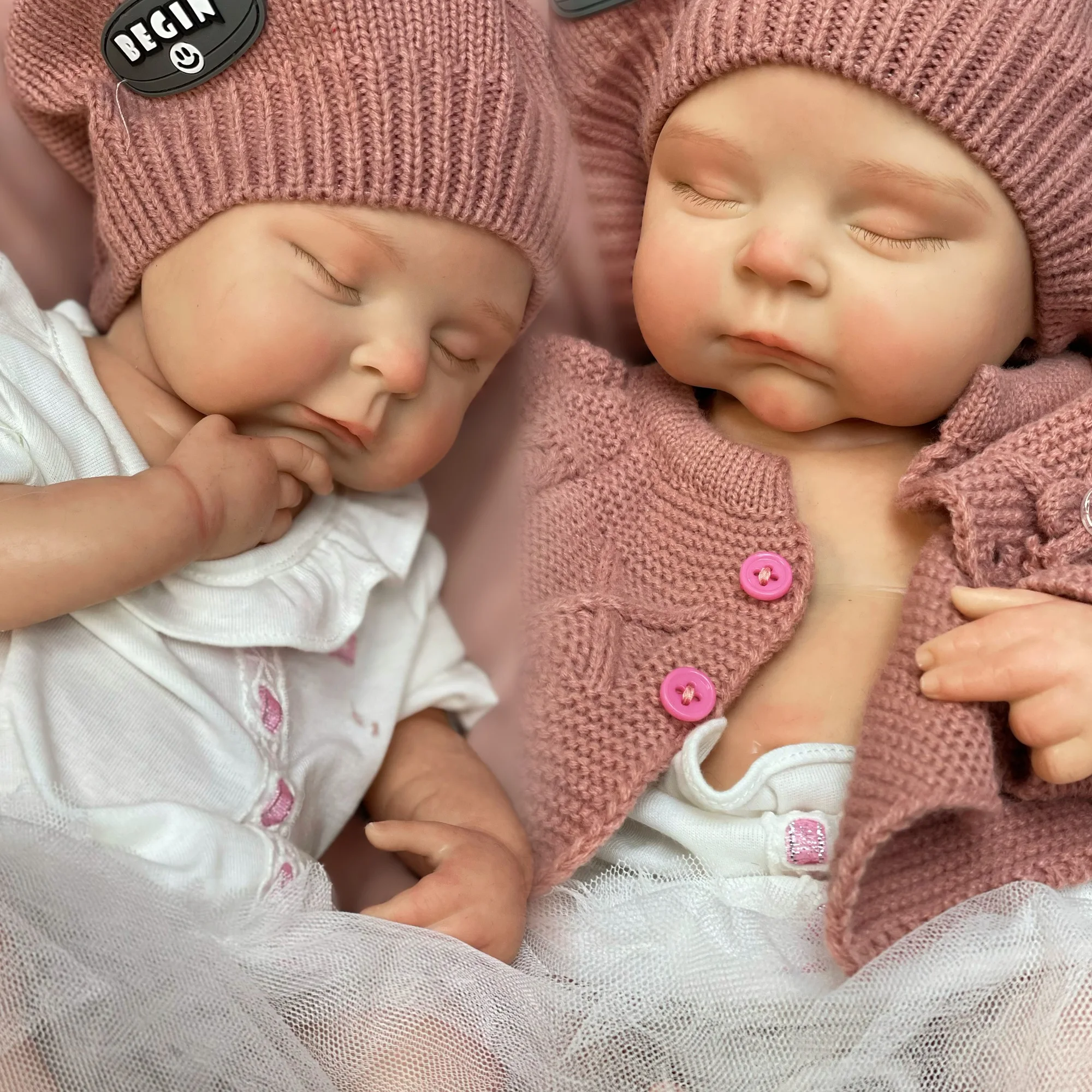 

45CM Sleeping Silicone Girl MARIA Reborn Dolls Painted/Unpainted Full Body Soft Solid Silicone Reborn Dolls Corpo De Silicone