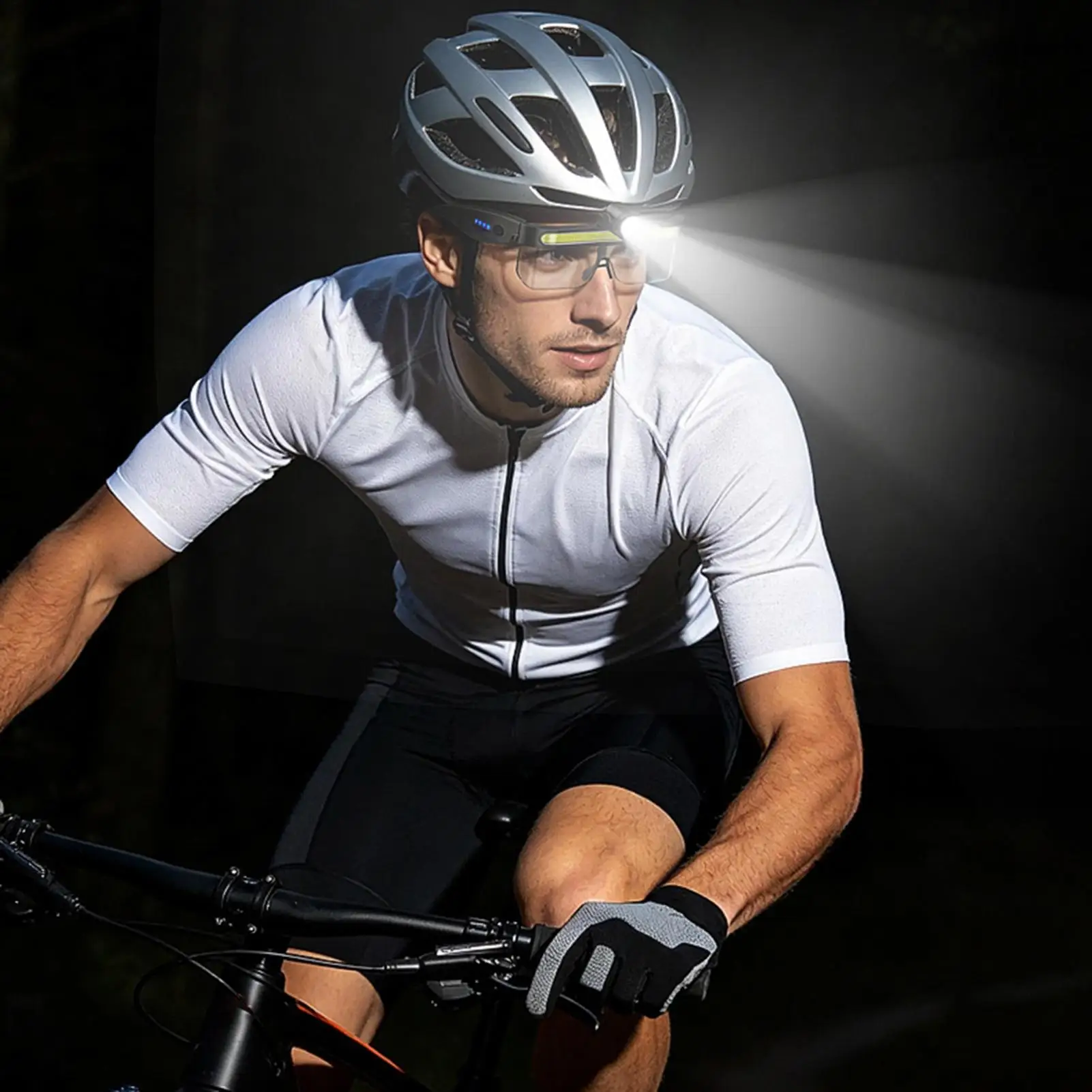 

LED Safety Glasses Multi-Mode Rechargeable Non-Slip Lightweight Head Flashlight Safety Glasses For Camping Fishing Running