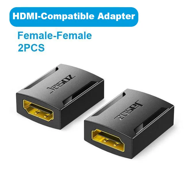 Jasoz 4K HDMI-compatibele verlengkabeladapter Vrouw-vrouw converter voor monitor PC PS4 TV-kabelverlengerkoppeling