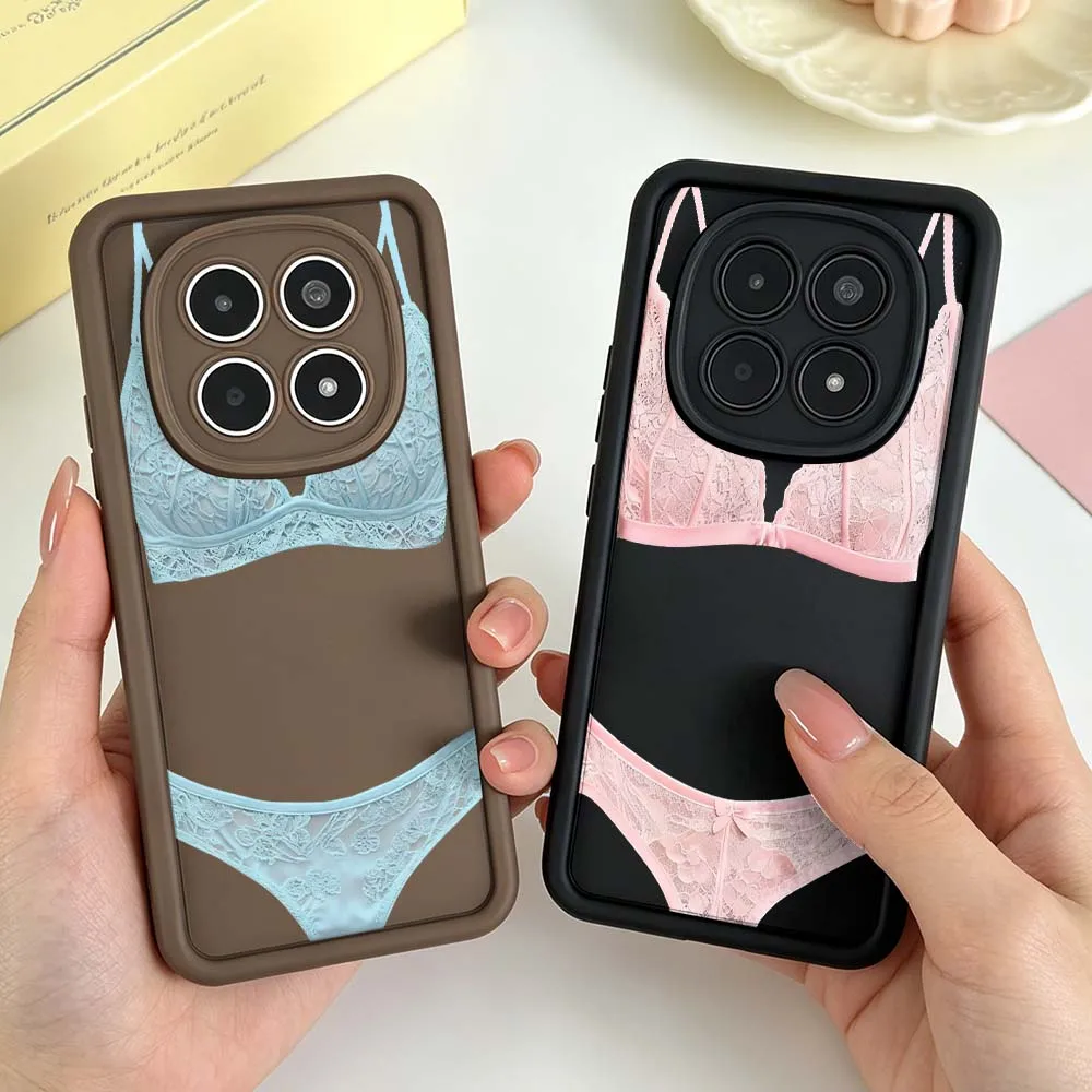 Luxury Lace Lingerie For Xiaomi Poco X3 X4 X5 X6 X7 M5 M6 M7 M8 F4 F5 F6 F7 F8 Pro Plus Ultra 5G Eye Ladder Phone Case