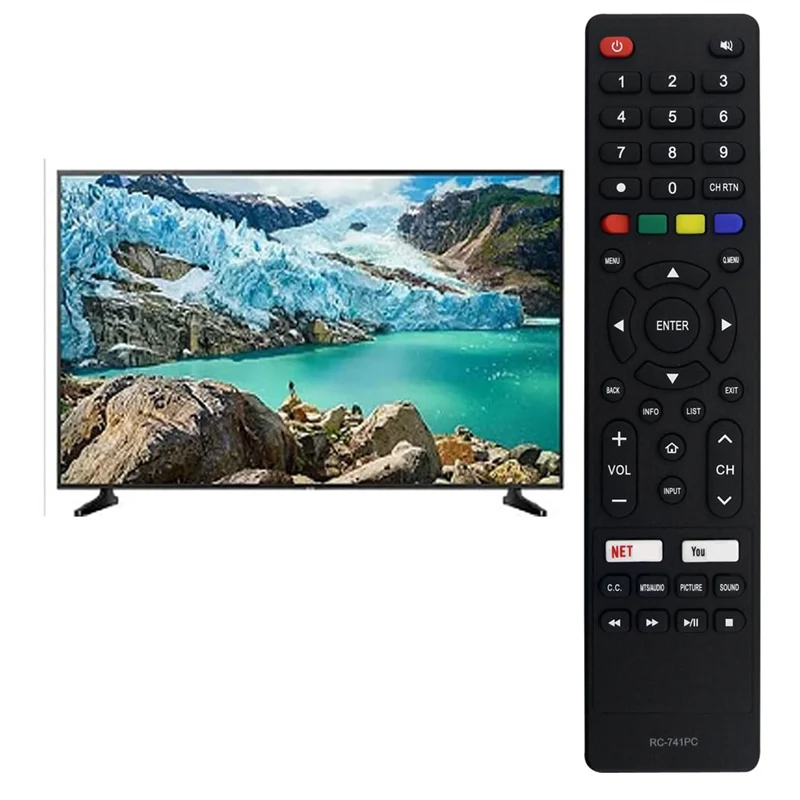 B04B-reemplazar RC-741PC Control remoto para DAEWOO Alux Smart TV RC-741PC Al55asuhd Smart 3D 4K LED HDTV TV