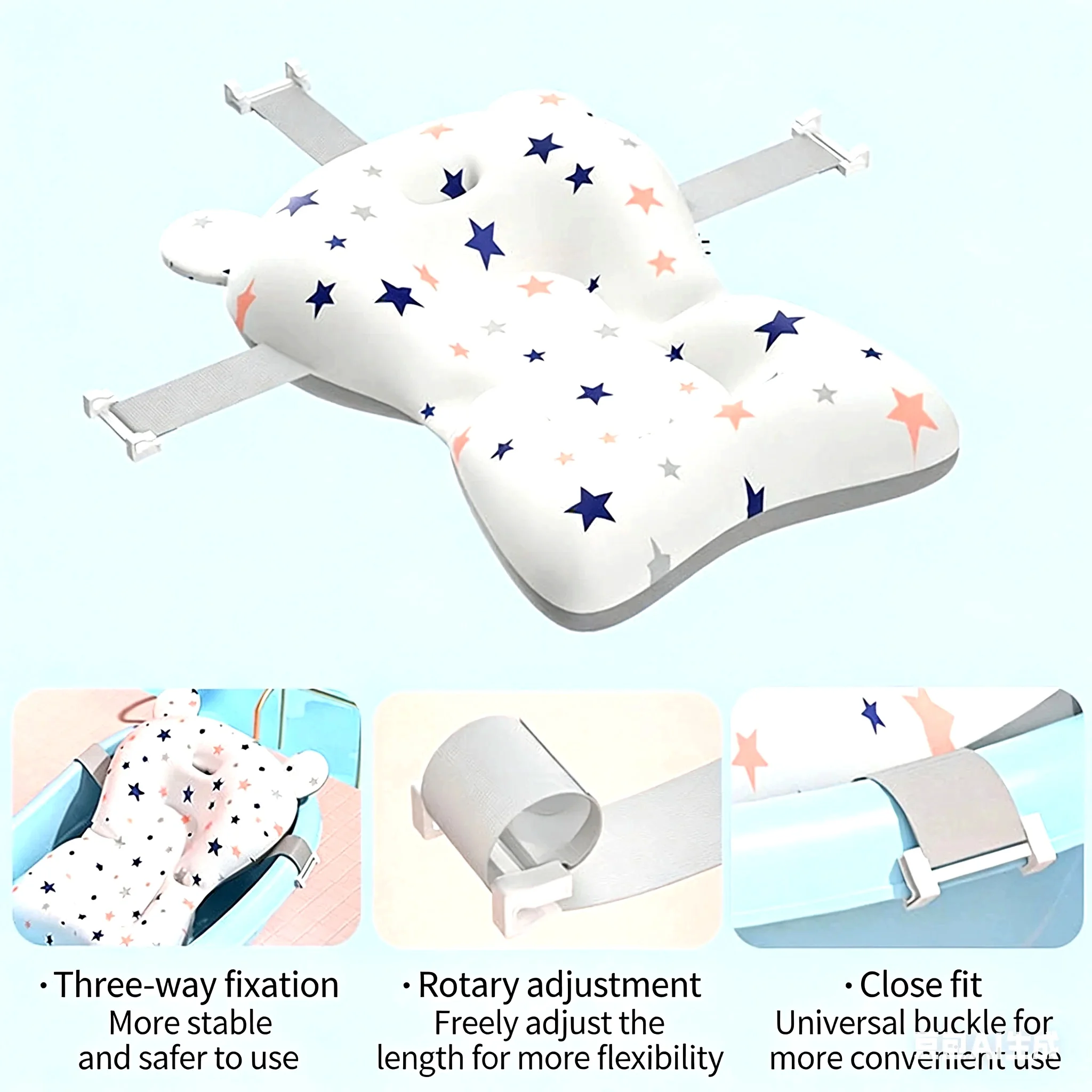 Adjustable Baby Bath Support Pad 3