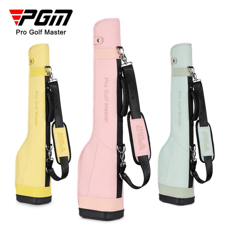 

PGM Women's Ultra-Light Portable Golf Bag Waterproof PU Material Practice Bag for Travel Holds 5-6 Clubs PU Travel PGM golf bag