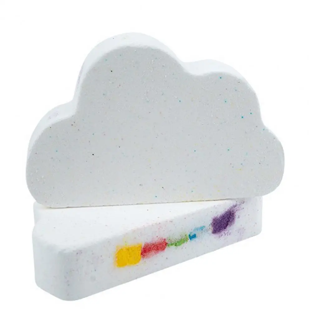 Relaxing Bath Balls Women Bath Bombs Rainbow Cloud Bath Bombs for Kids Adults Handmade Colorful Fizzies Balls Natural