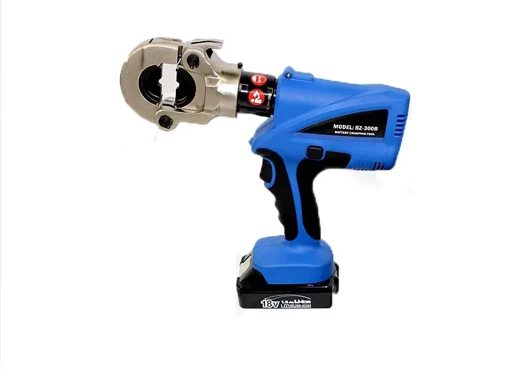 Electric Hydraulic Crimping Tool BZ-300B, Lightweight 16-300mm2 Cable Lug Crimper for Copper and Aluminum Terminals