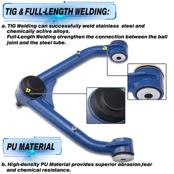 適用於雪佛蘭、GMC(99-06款 Silverado、Sierra、Escalade 等)的 2-4 英寸升高套件前上控制臂 - 藍色 10 最佳銷售 GMC Sierra配件 - №8