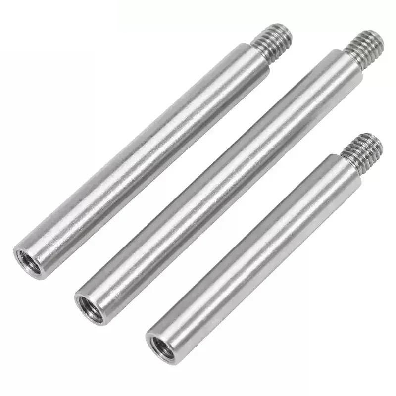 M8 M10*L+12/15mm 304 Stainless Steel Threaded Pillar Round Spacing Screw Single Head Column Length: 15-100 mm