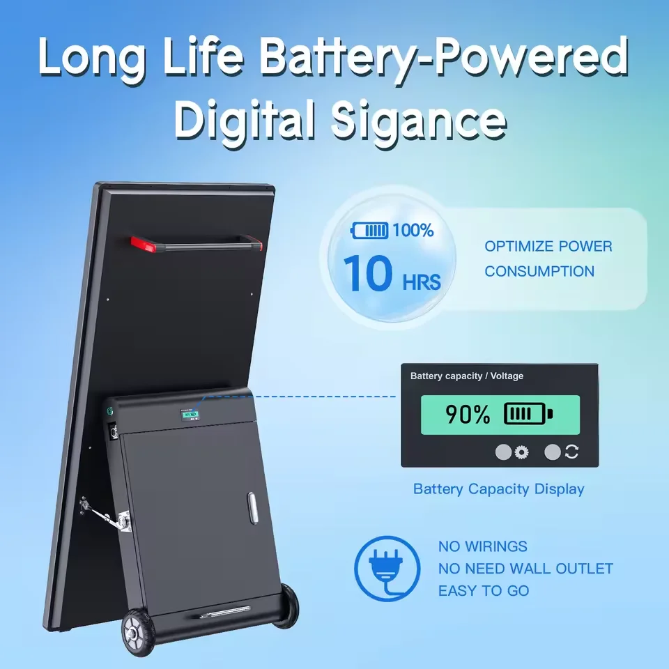 شاشة عرض إعلانية LCD محمولة، م - مراجعة Outdoor Power Equipment وسعره