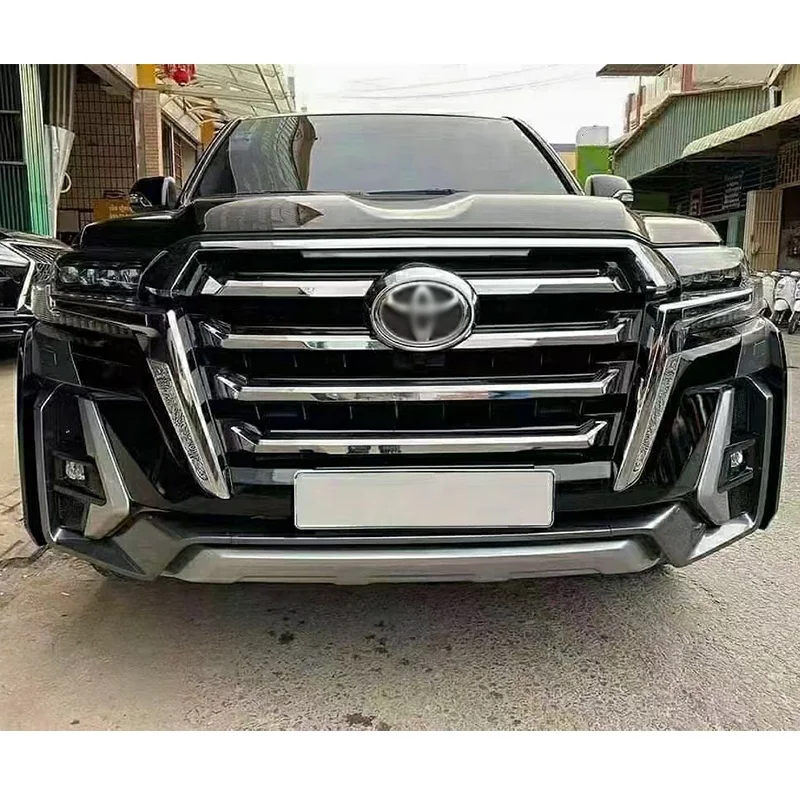 Car bumpers PP material bumpers for toyota land cruiser 200 LC200 fj200 2016 2017 2018 2019 2020 upgrade 2021 bumpers grilles