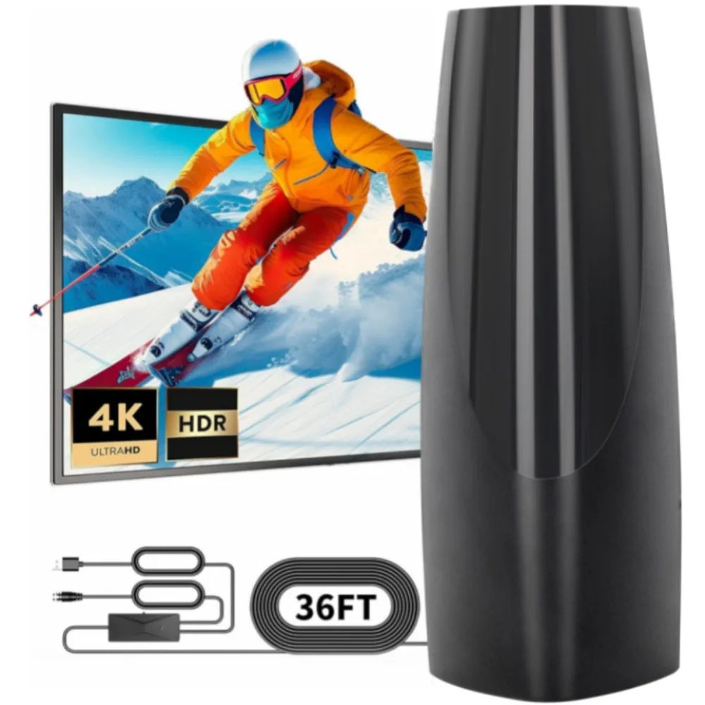 2025 New ATSC HD Digital TV Antenna DTMB 5m 166ft Indoor Outdoor Dual Use Terrestrial Wave Stable Signal Reception