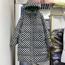 Chaqueta de plumón de pato para mujer, Parkas largas gruesas y cálidas de colores, moda europea y americana, Invierno 90%