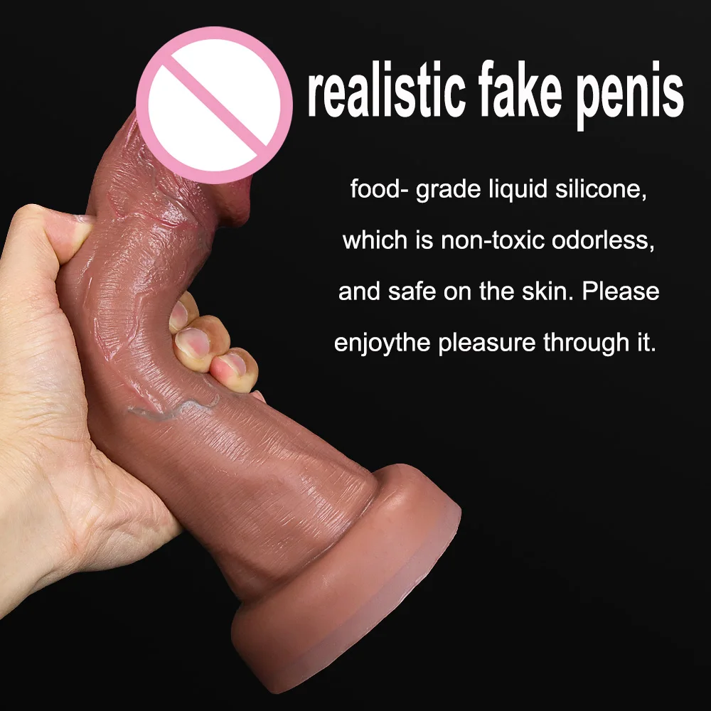 Realistic Dildo for Women Big Glans Penis Für Frauen Anal Sex Spielzeug Für Erwachsene Silikon Anus Saugnapf G-punkt Stimulieren