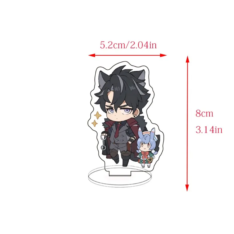 Genshin Impact Furina Neuvillette Kawaii мультяшный узор акриловый стоячий знак игровой товар небольшой подарок