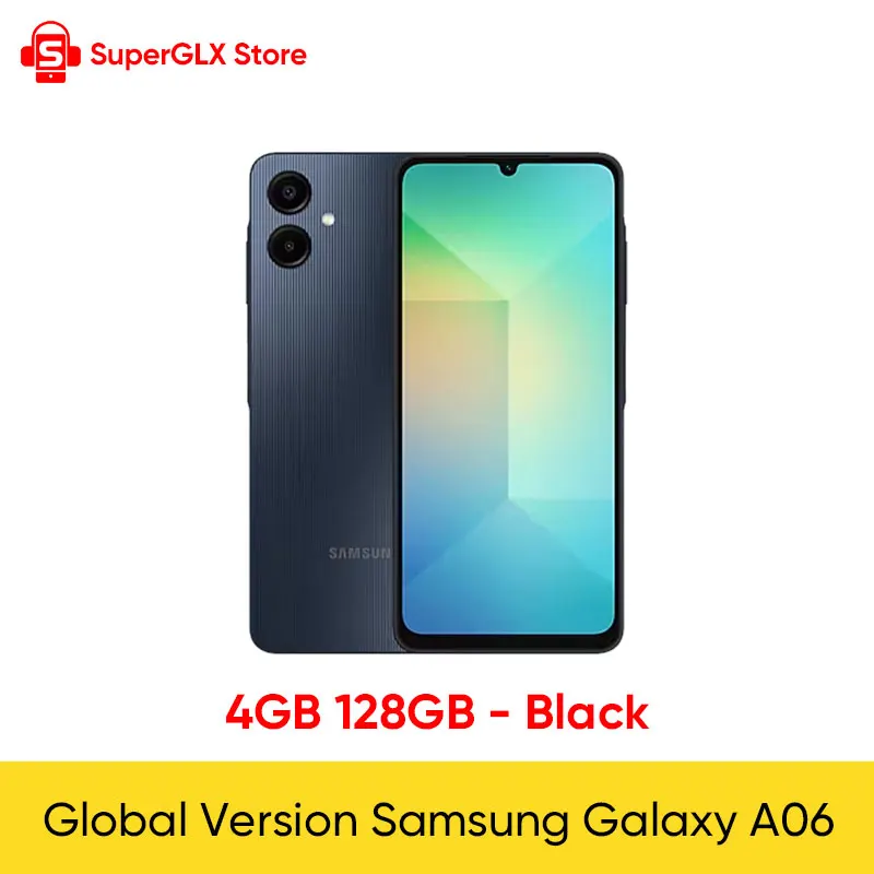 Global Version Samsung Galaxy A06 4G Smartphone Mediatek Helio G85