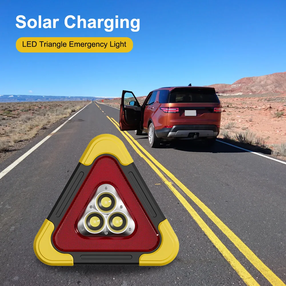 5 Lighting Modes Emergency LED Car Warning Stand Emergency Light Triangle Emergency Light