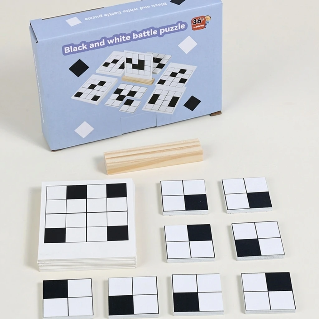 Wooden Board Game Brain Teaser Puzzle for Kids Educational Logic Training Toy Family Interactive Early Learning Gift Set
