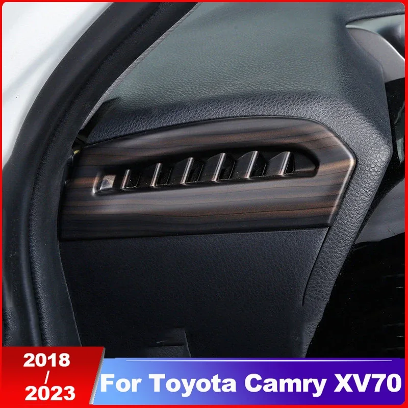 For Toyota Camry XV70 8th 2018-2020 2021 2022 2023 Car Dashboard Air Conditioning Outlet Frame Decoration Cover Trim Accessories