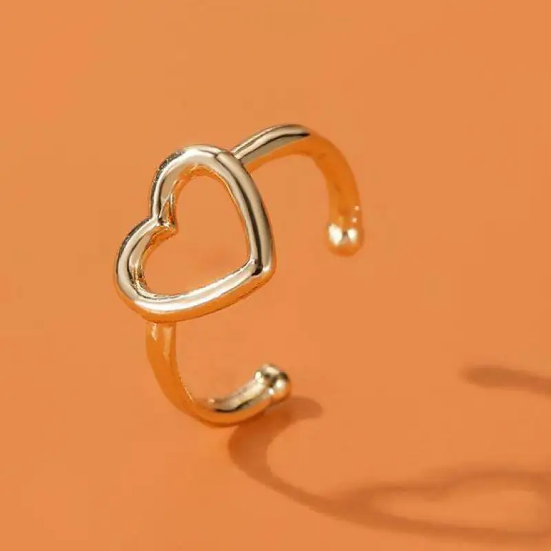 Hollow Heart Clip Earrings For Women Earing Without Hole Jewelry Fake Earrings Single Ear Bone Clip Earings Ear Cuffs Wholesale