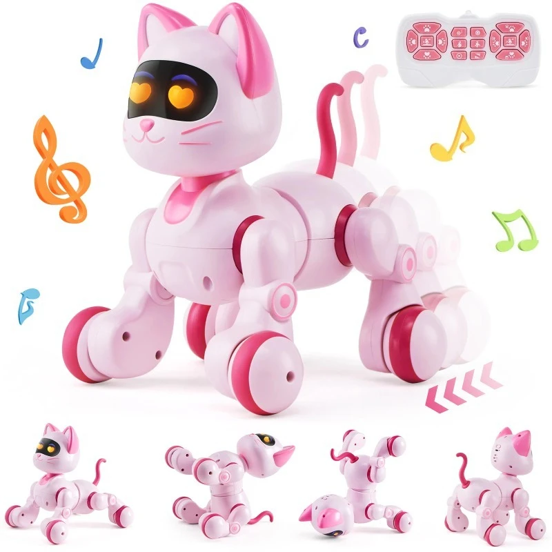 

Intelligent Remote Control Robot Cat Electronic Stunt Voice Command Programmable Touch-sense Music Song Children's Toys