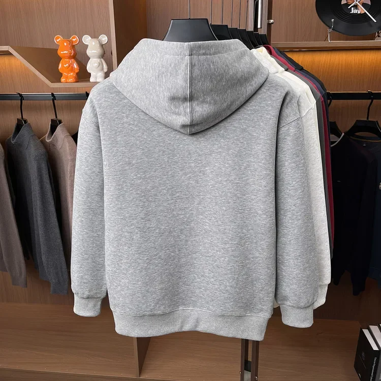 Herren-Kapuzenjacke mit Reißverschluss – Premium-Baumwollmischung, Weich & Langlebig, Unisex Übergrößen-Hoodie für Outdoor und Wandern – Detail 35