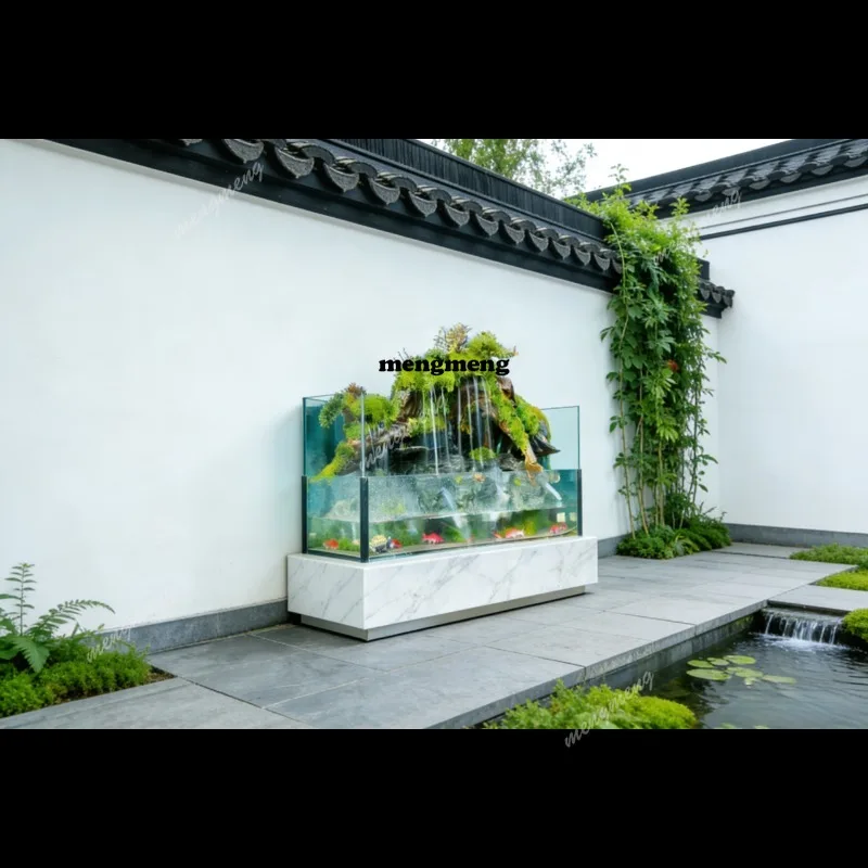 Imitation stone flower pot desktop entrance living room landscaping rockery flowing water fishtank balcony courtyard landscaping
