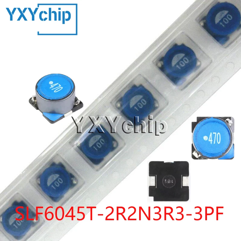 10pcs/lot 2.2uh 3.3a 6*6*4.5mm Chip Magnetic Shield Type Power Wound Inductor Slf6045t-2r2n3r3-3pf New Original