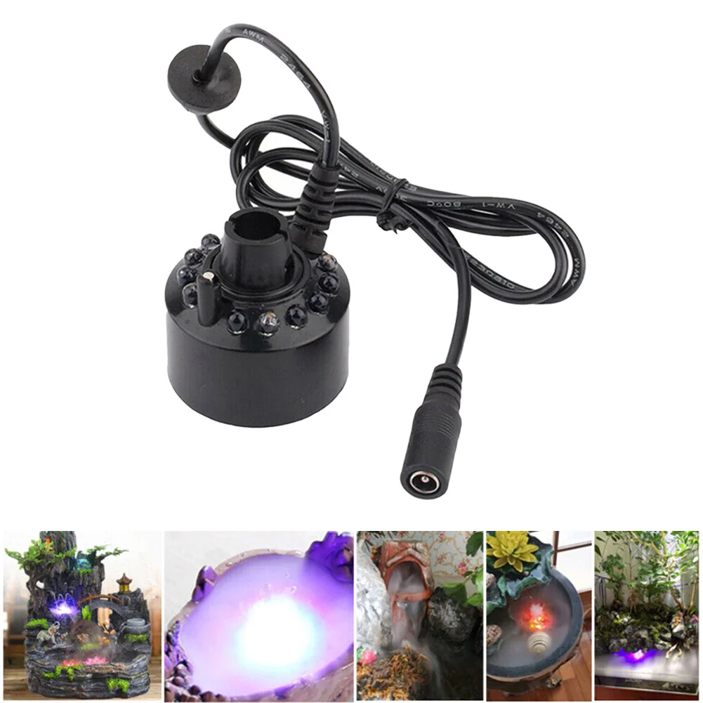 Suitable for 10 20 Square Meter Area LED Mist Maker Fogger Sprayer Air Humidifier Water Fountain Pond Decor Machine