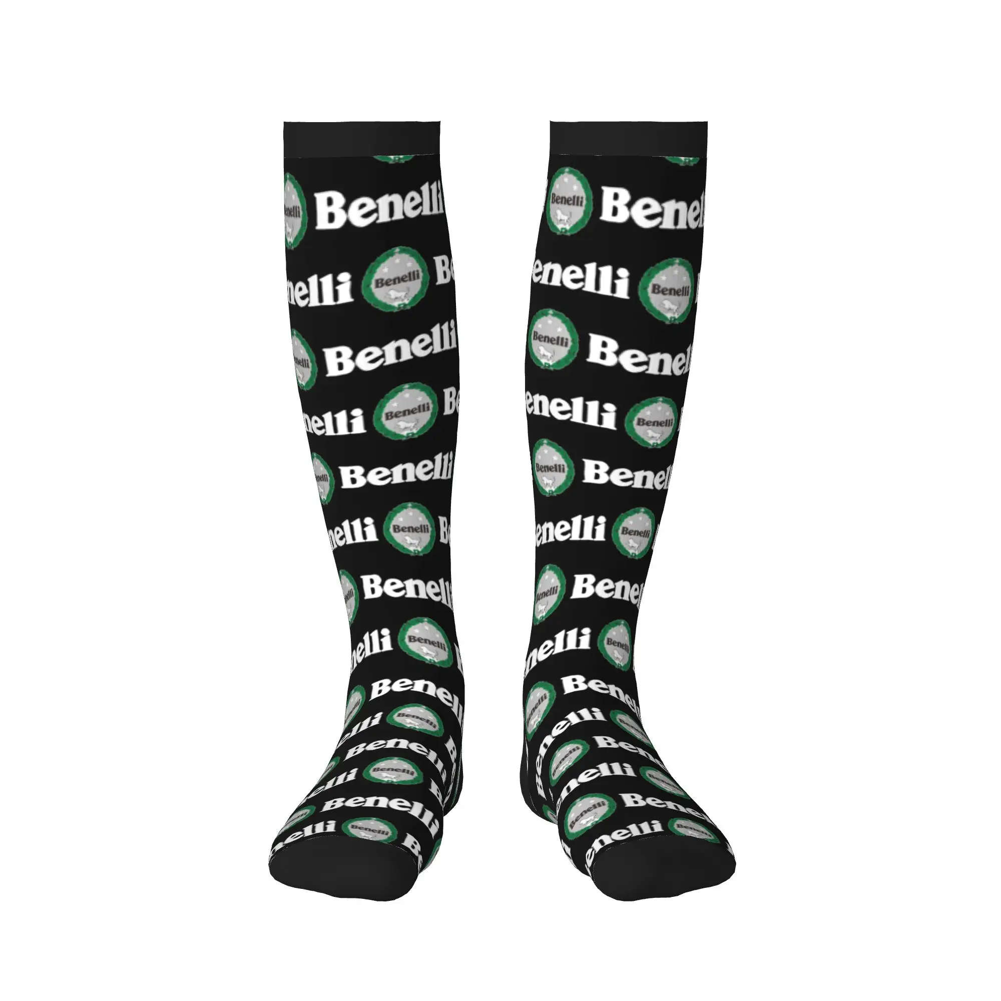 Classic USA Motorcycle Benellis Mens Sports Compression Socks Unisex Novelty  Spring Summer Autumn Winter Dress Socks