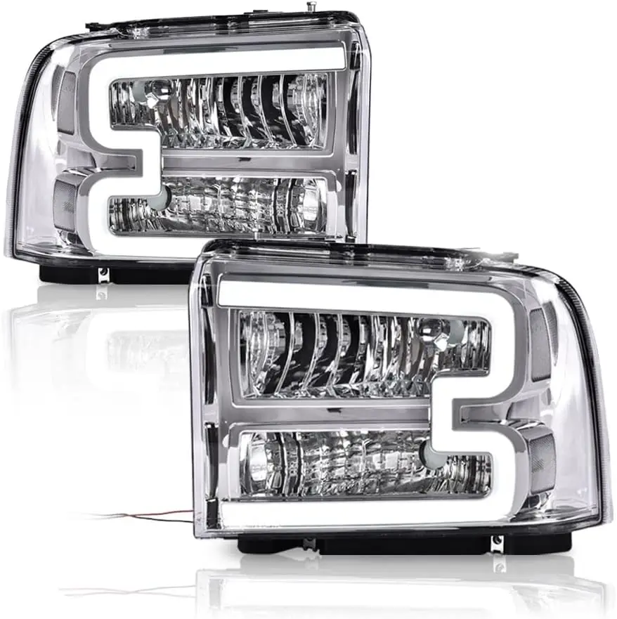 LED Headlights, Compatible with 2005-2007 Ford F250 F350 F450 F550 Super Duty/ 2005 Ford Excursion,(Not Fit Sealed Beam Headligh