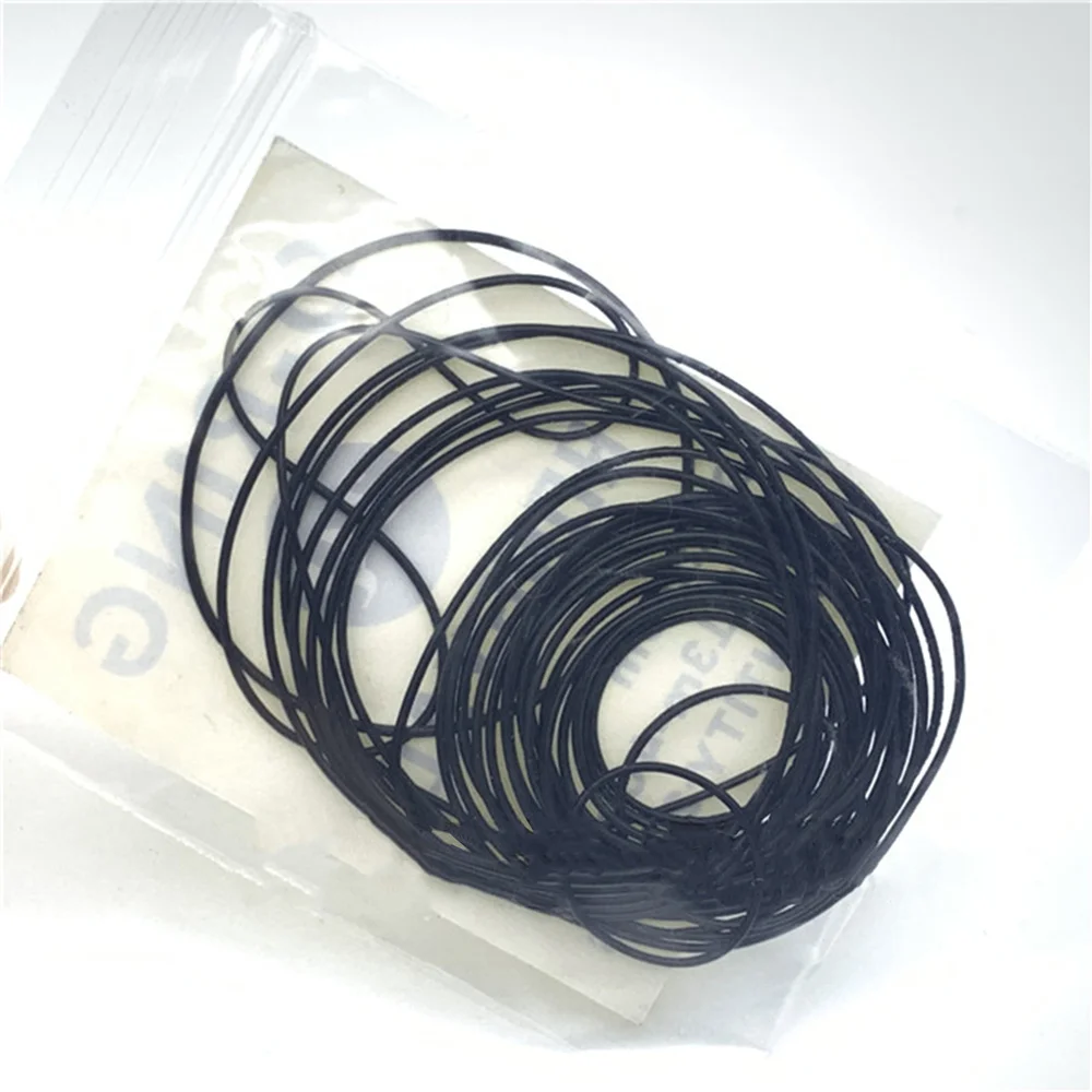 Watch Back Cover Water Resistance Ring Bottom Case Sealing Ring Elastic Black Rubber 0.5/0.5/0.7/0.8mm O-ring