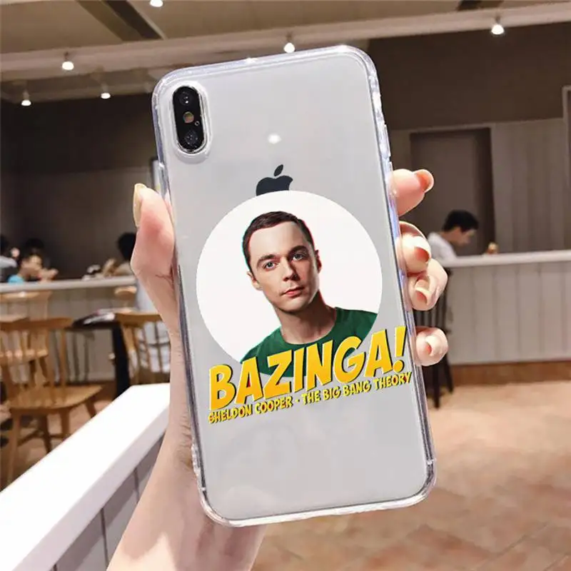 TV Shows The Big Bang Theory Sheldon Case for iPhone 15 14 13 12 11 Pro Max 14 Plus X Xs Max XR 8 7 Plus Soft Transparent Cover