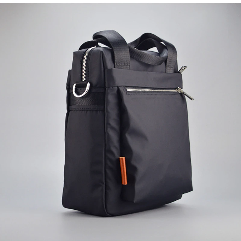 High Quality Vertical Casual Crossbody Bag Men's Oxford Shoulder Bag Canvas Nylon Waterproof  Business Briefcase Tote for Men