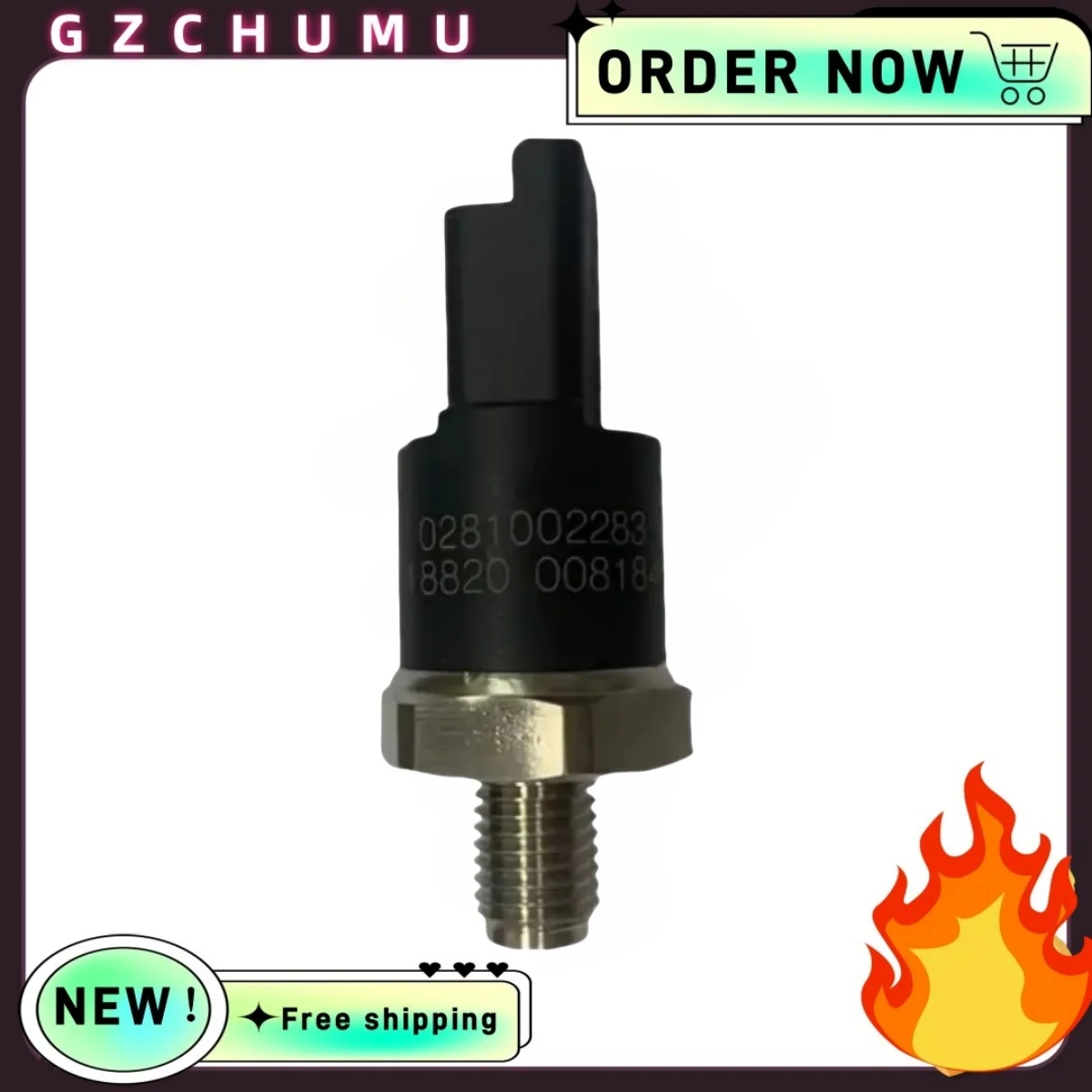 

Long Body FUEL RAIL PRESSURE SENSOR FOR PEUGEOT FOR CITROEN 306 XSARA 2.0 HDI OEM 0281002283