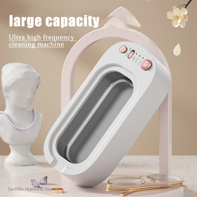 Xiaomi MIJIA-limpiador ultrasónico portátil, máquina de limpieza del hogar, limpiador de joyas, anillo, cepillo de maquillaje, 550ml