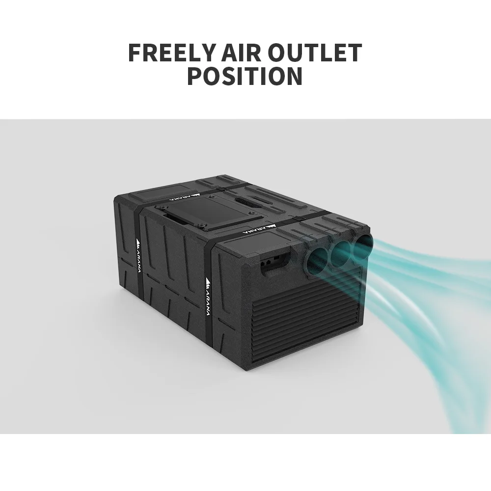 Acessórios para van de campista de ar condicionado RV com inversor AC 220V