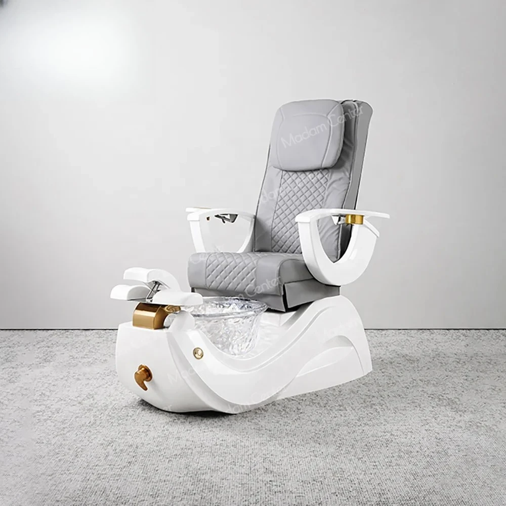 

MadamCenter Pedicure Chair Adjustable and Portable Non-Plumbed Foot Massage Spa with Spa Bowl No Plumbing Required