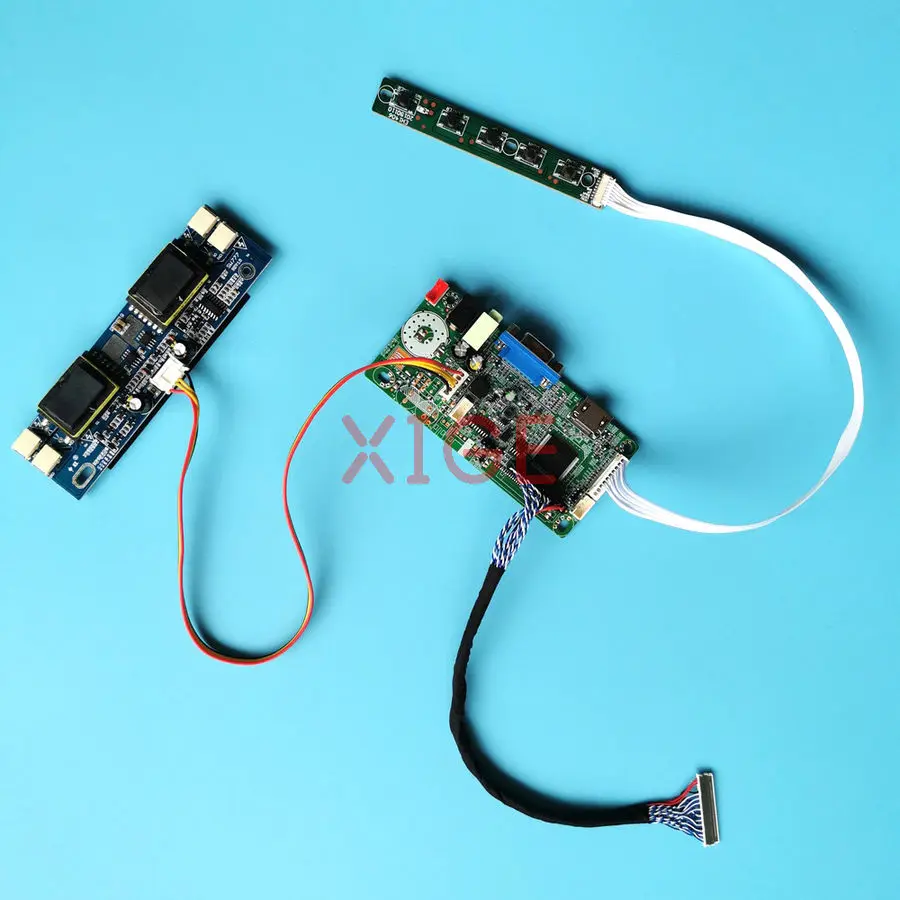 

LCD Display Drive Controller Board Fit HT17E11 HT17EX1 HT17E12 HT17E13 VGA+HDMI 1280*1024 30 Pins LVDS 1280x1024 4-CCFL Kit DIY