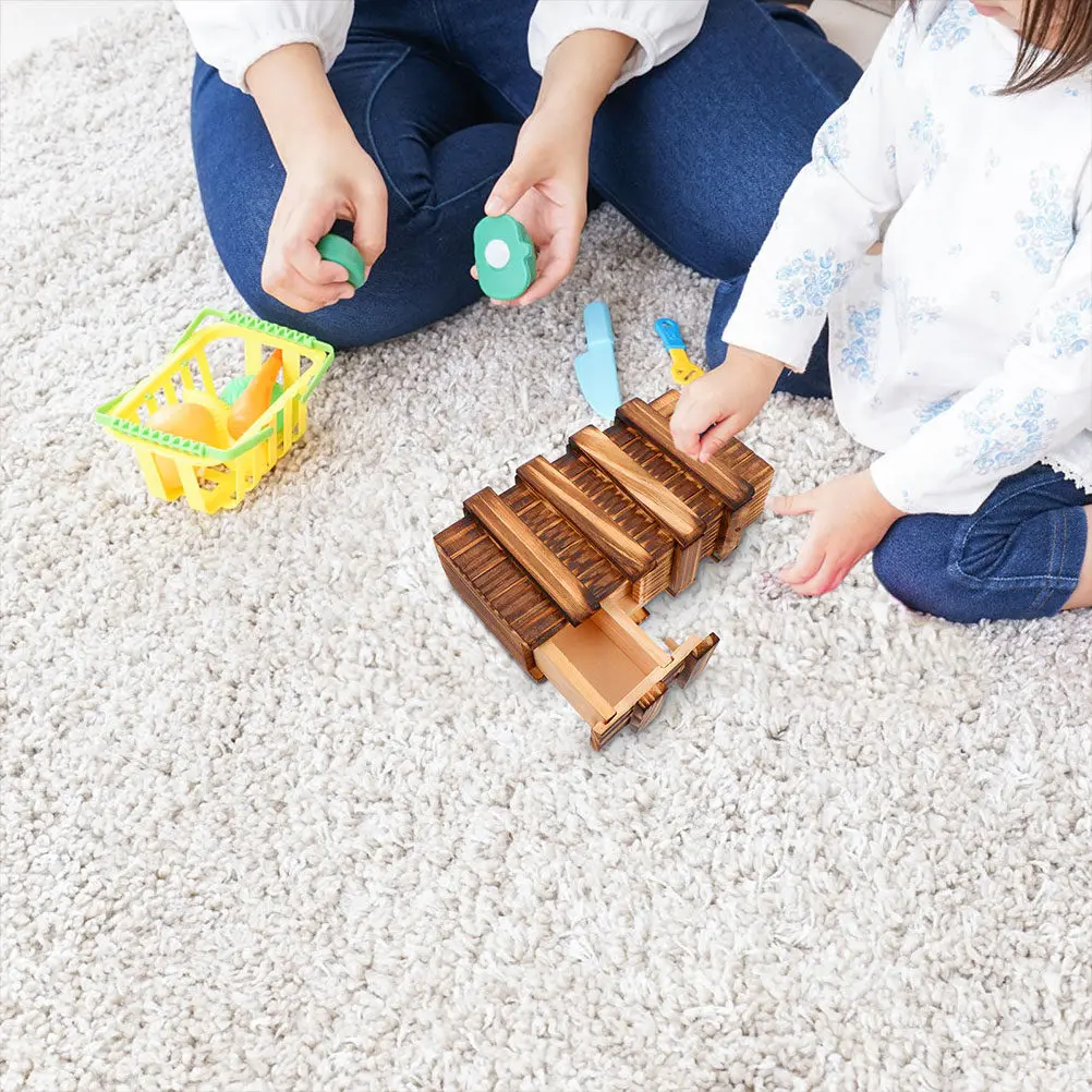

4Pcs Puzzle Box Secure Secret Drawer Educational Game for Children Wooden Hidden Compartment Gift Development