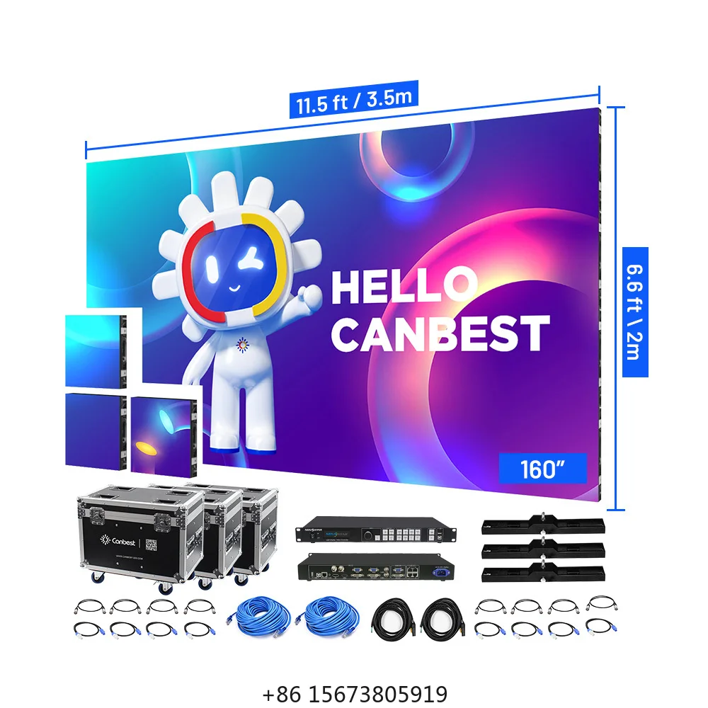

Canbest RX P2.6 P2.9 2.9Mm P3.9 P3.91 Outdoor Stage Event Led Screen Turnkey Video Wall Complete System Rental Display Panel