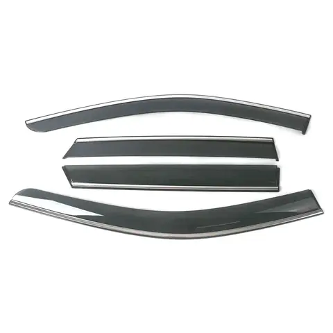Cadillac LYRIQ 2022-2023 용 크롬 스트립 레인 가드 윈도우 바이저 윈드 디플렉터 도어 바이저 벤트 쉐이드 Ventvisor