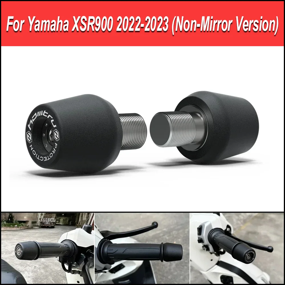 

For Yamaha XSR900 2022-2023 (Non-Mirror Version) Motorcycle Handlebar End Weight Grip Cap