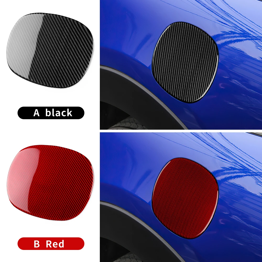 

for Mini Cooper S F65 2024 2025 Soft Real Carbon Fiber Car Fuel Tank Cap Cover Gas Trim for F65 Exterior Sticker