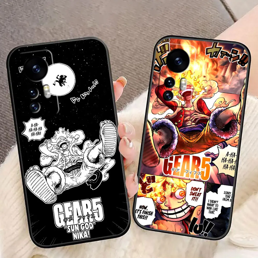 

One Piece Gear 5 Luffy Cover Phone Case For Xiaomi 15 15T 14 14T 13 12T 11 11T POCO F8 F7 F6 F5 X7 X5 M6 M7 PRO Ultra DIY Case