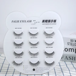 False Full Strip Eyelash Display Board Beauty Salon Lash Display Stand Acrylic Beauty Eyelash Pattern Showing Shelf