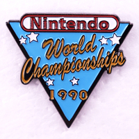 1990 World Championships Brooch Enamel Pin Game Lover Jewelry Gift