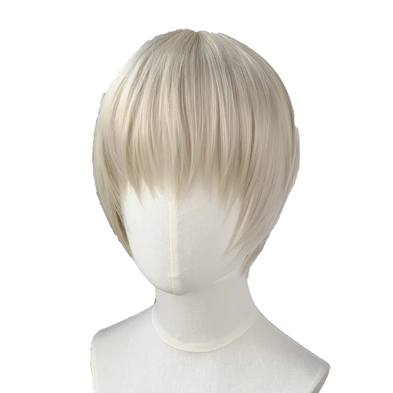 ND Toge Inumaki Parrucche Cosplay Parrucchino Jujutsu Kaisen Anime Parrucche Cosplay per Comic Con Coser Costume Party Resistente al calore