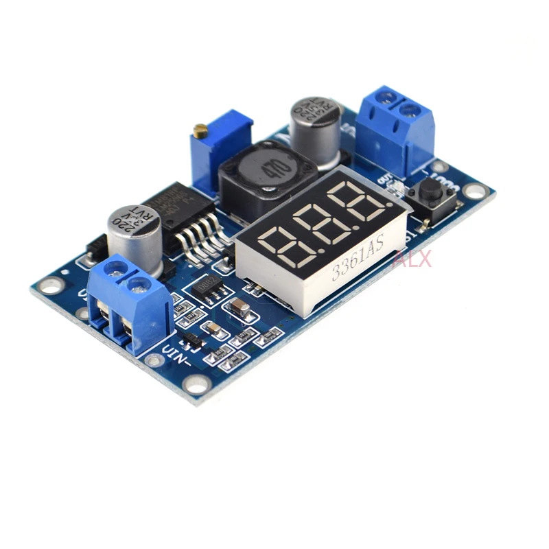 lm2596s-adj dc-dc Adjustable step-down Voltage Regulator Power Supply Module Board With Led Voltmeter 3a Buck Converter Lm2596
