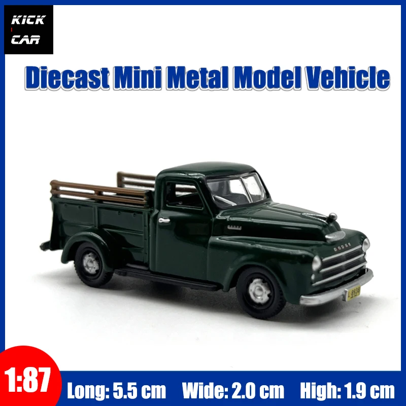 OXFORD Diecast Model Car 1:87 Stepside Pickup Car B1B Pickup Truck Gifts for Boys Girls Holiday Hobby Collection